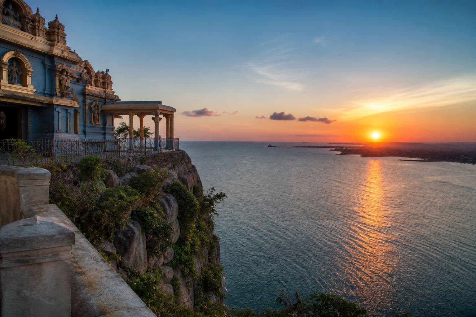 Koneswaram Temple overlooking Trincomalee Bay