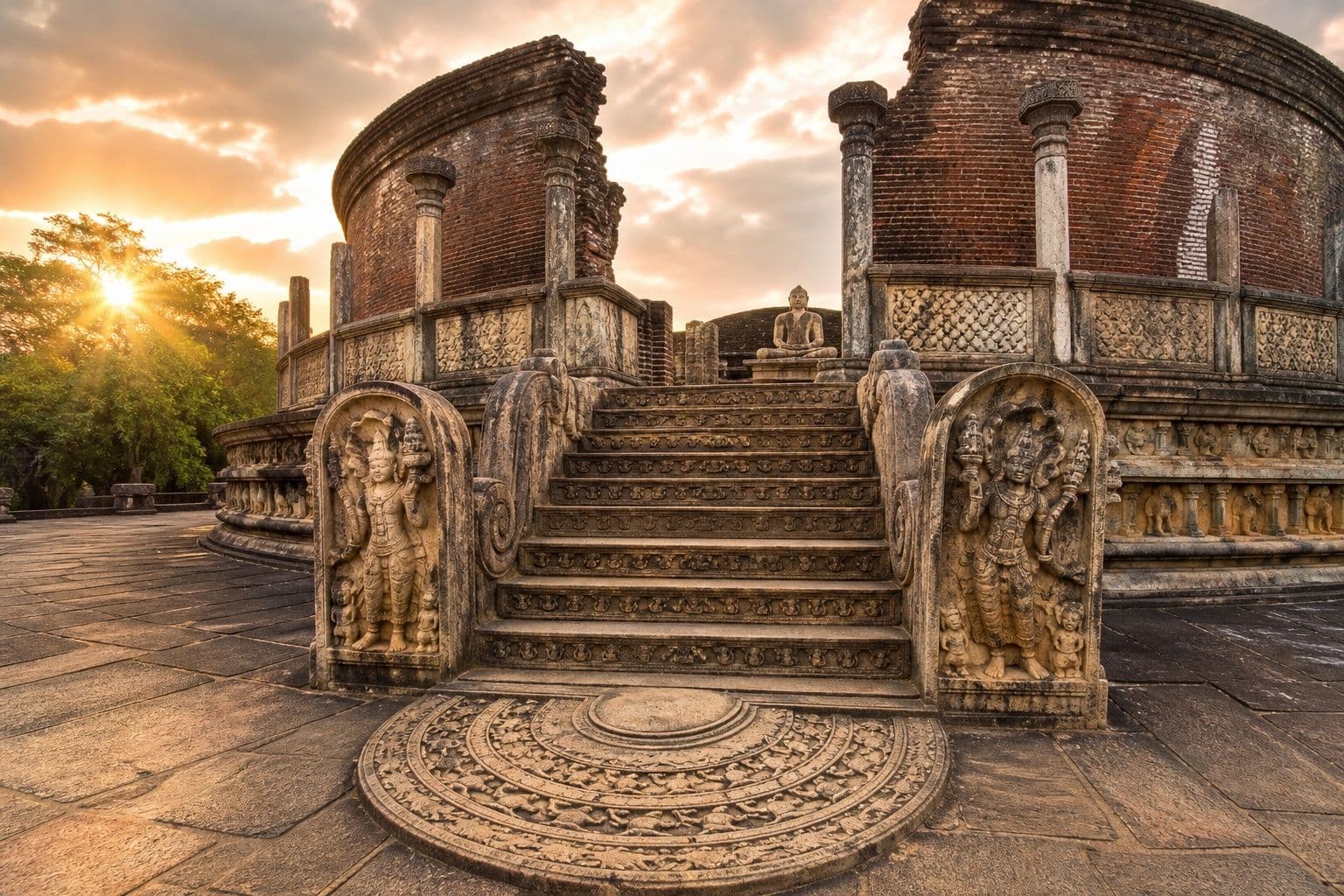 Ancient Cultural Triangle temples and kings’ route heritage of Sri Lanka